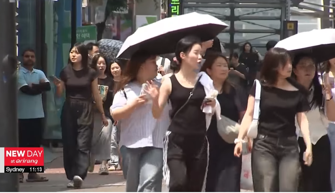 南韓熱浪7月氣溫首破40度首爾37.8度創紀錄 累計7死977人送醫馬路熱溶