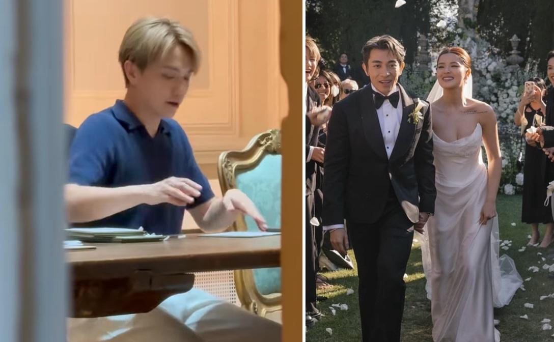 Tyson偷拍在房內的軒公,正為婚禮plan流程忙到癲。