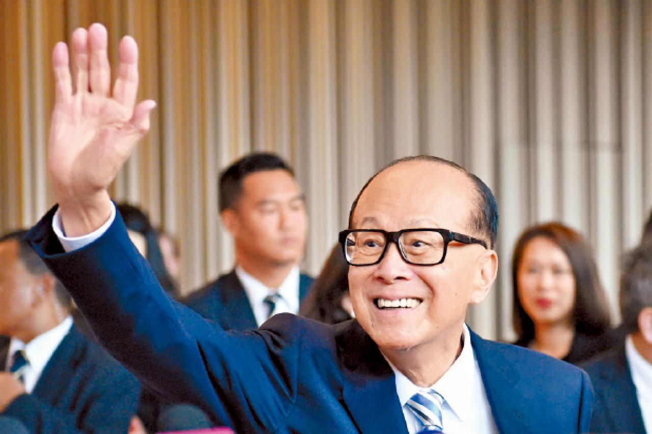 圖為長和創辦人李嘉誠。(資料圖片)