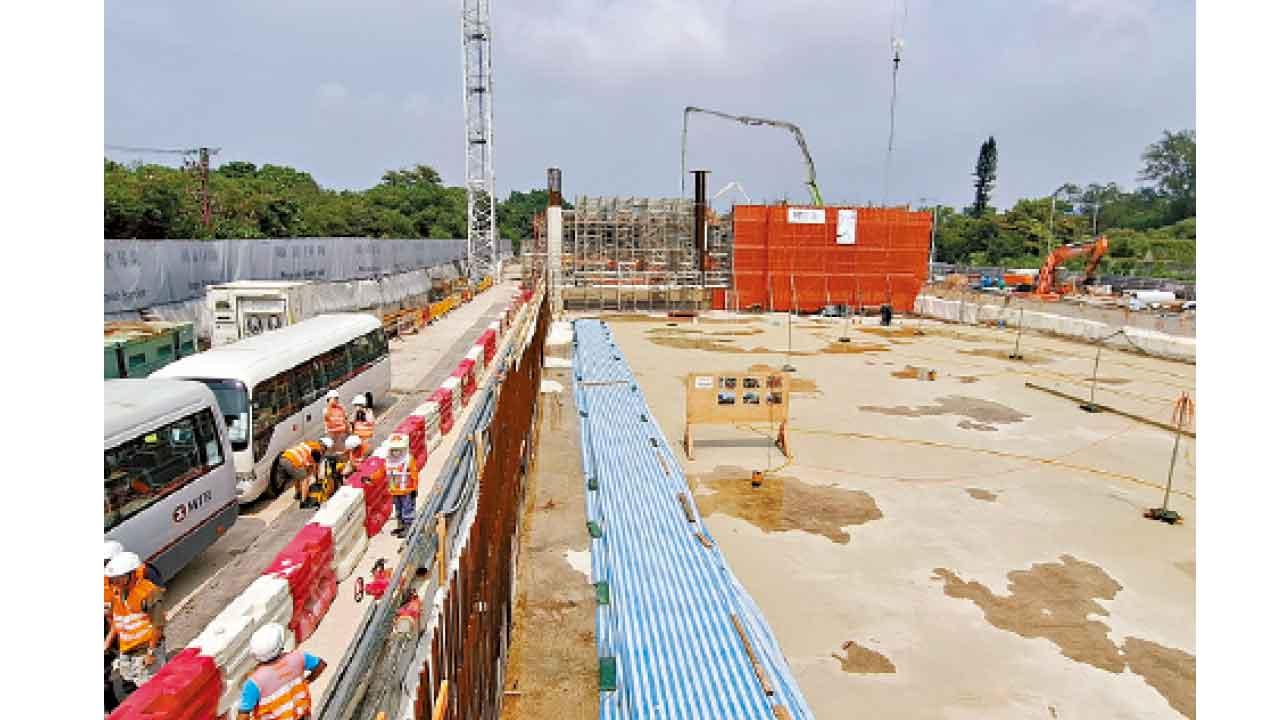 古洞站車站結構料第四季平頂