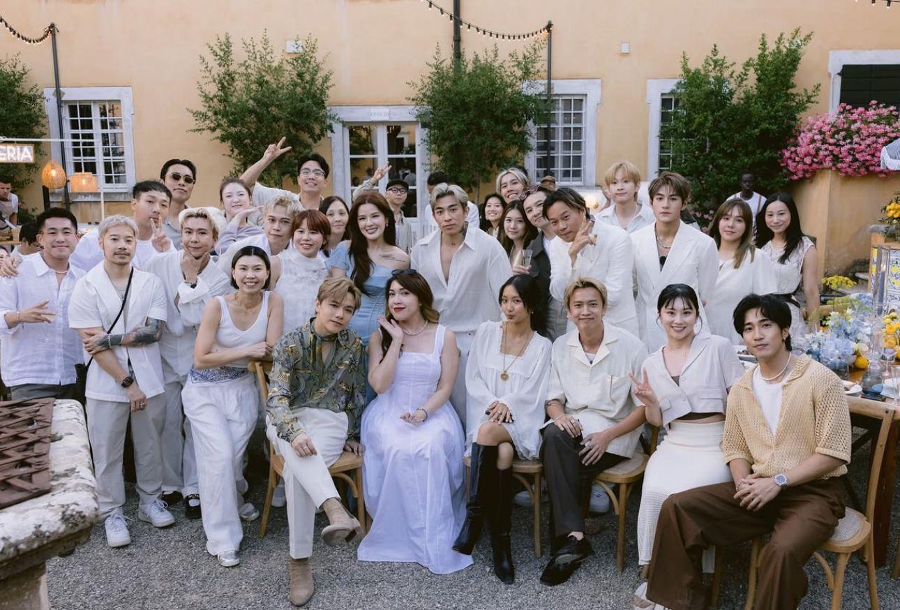 TysonYoshi昨日(8日)在意大利辦婚禮!