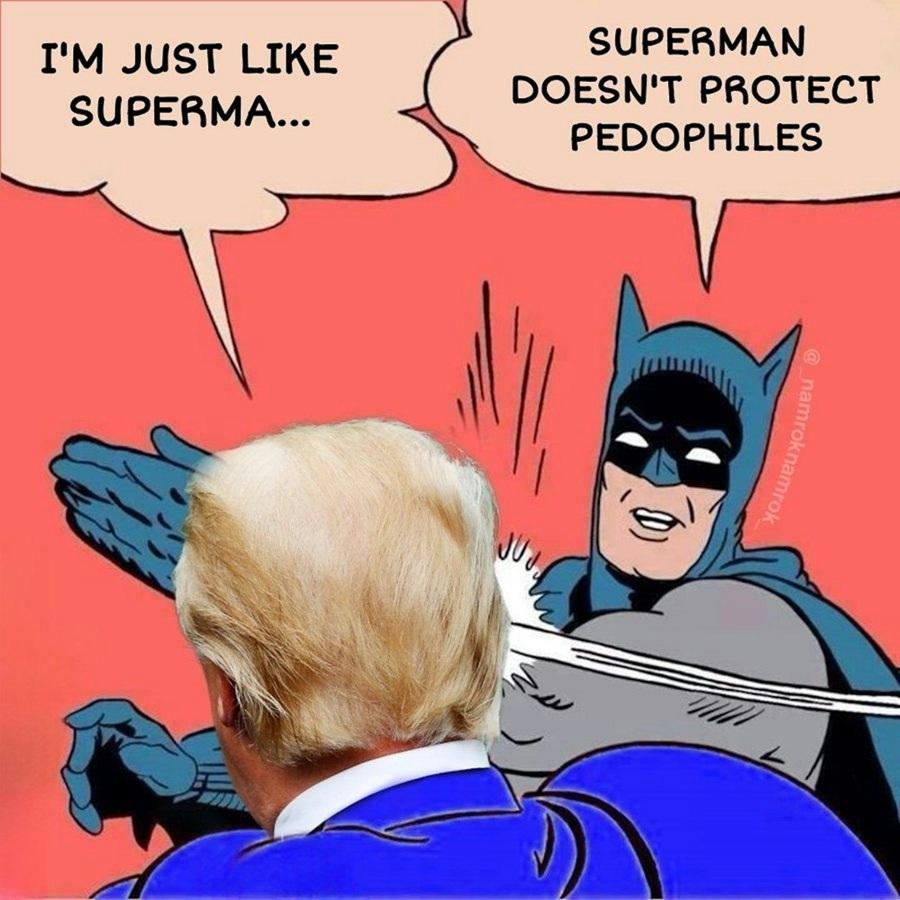 白宮上載「特朗普超人」迷因辯稱憲法無禁止 網民惡搞變凸肚超人