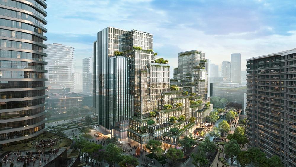 杭州「新世界.城市藝術中心」獲得2025年《Real Estate Asia Awards》中國年度可持續發展項目大獎。(新世界提供)