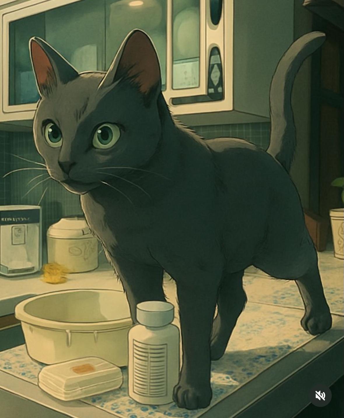 阿Mo李啟言已在外國接受治療,日前分享與愛貓的生活日常。