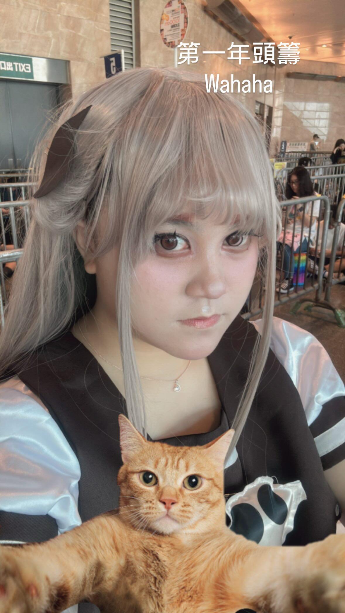 女coser上載自拍照。