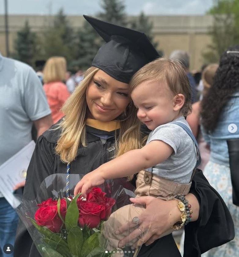 據悉Grace Springer在美國新澤西州Monmouth University(蒙莫斯大學)畢業。(Grace @IG影片截圖)