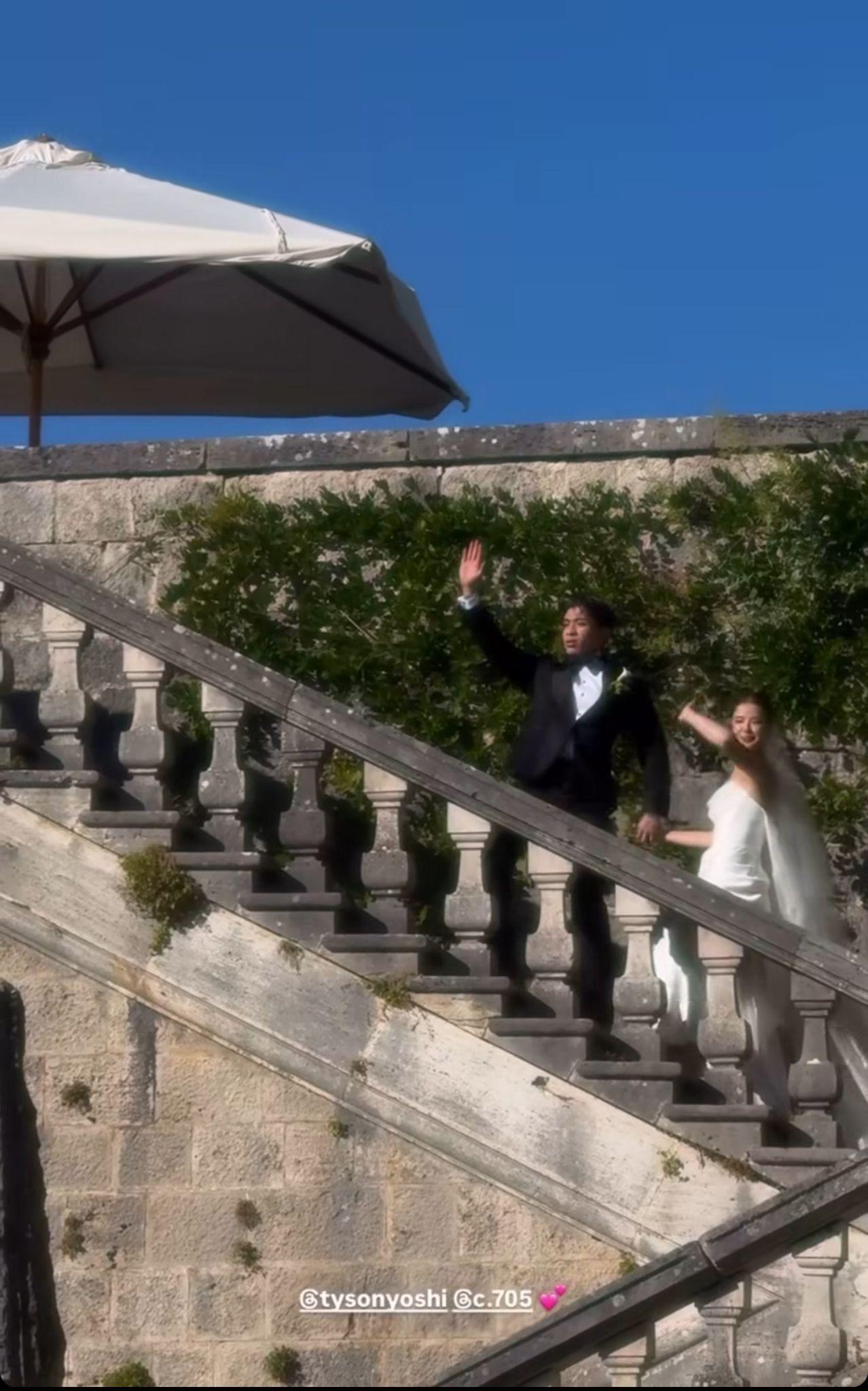 Tyson Yoshi與Christy在古雅莊園搞夢幻婚禮。