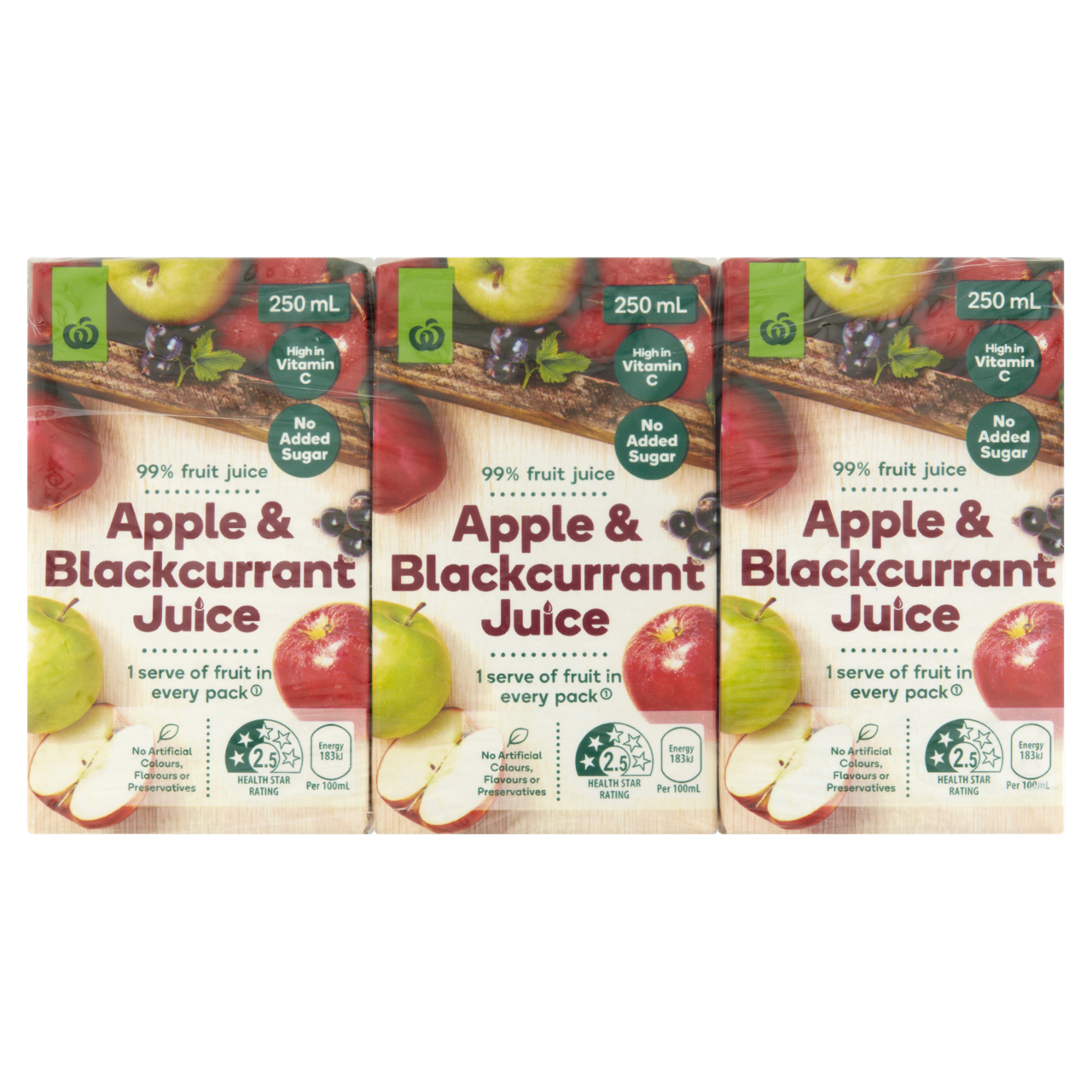 6包裝蘋果黑加侖子 2排折實價$97.8