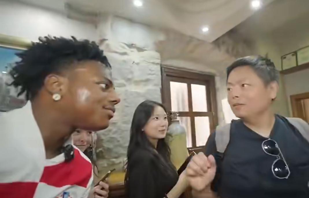 IShowSpeed講「來都來了」片段引起網民討論。