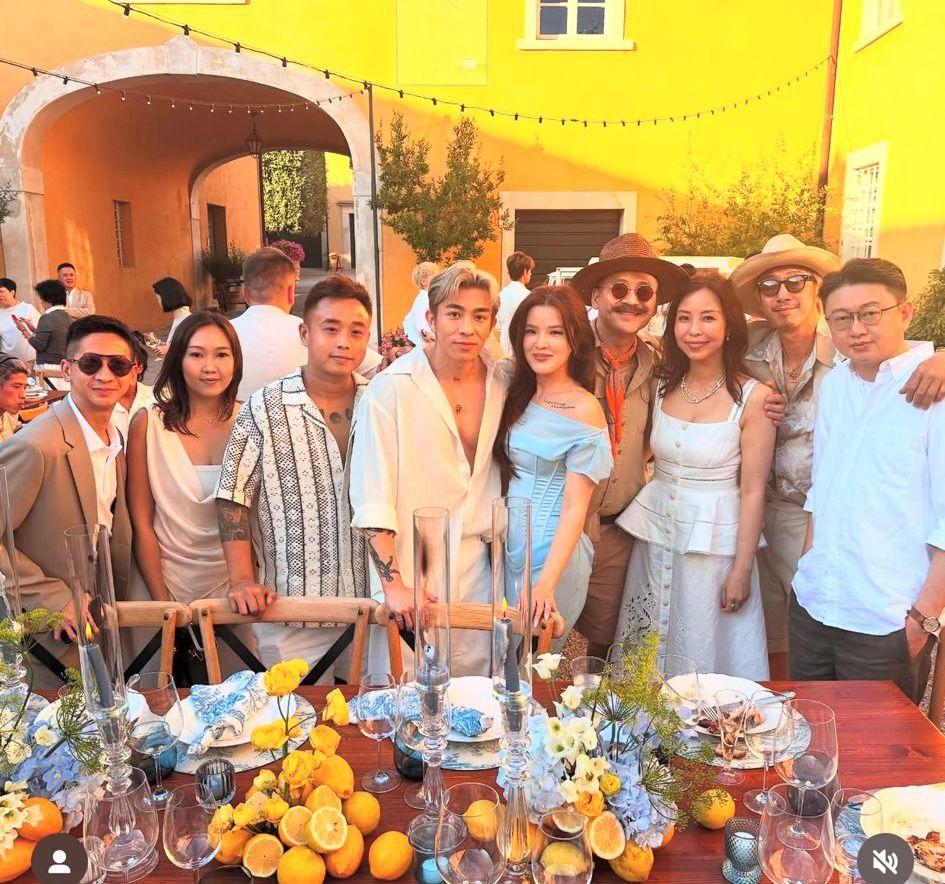 TysonYoshi昨日(8日)在意大利辦婚禮!