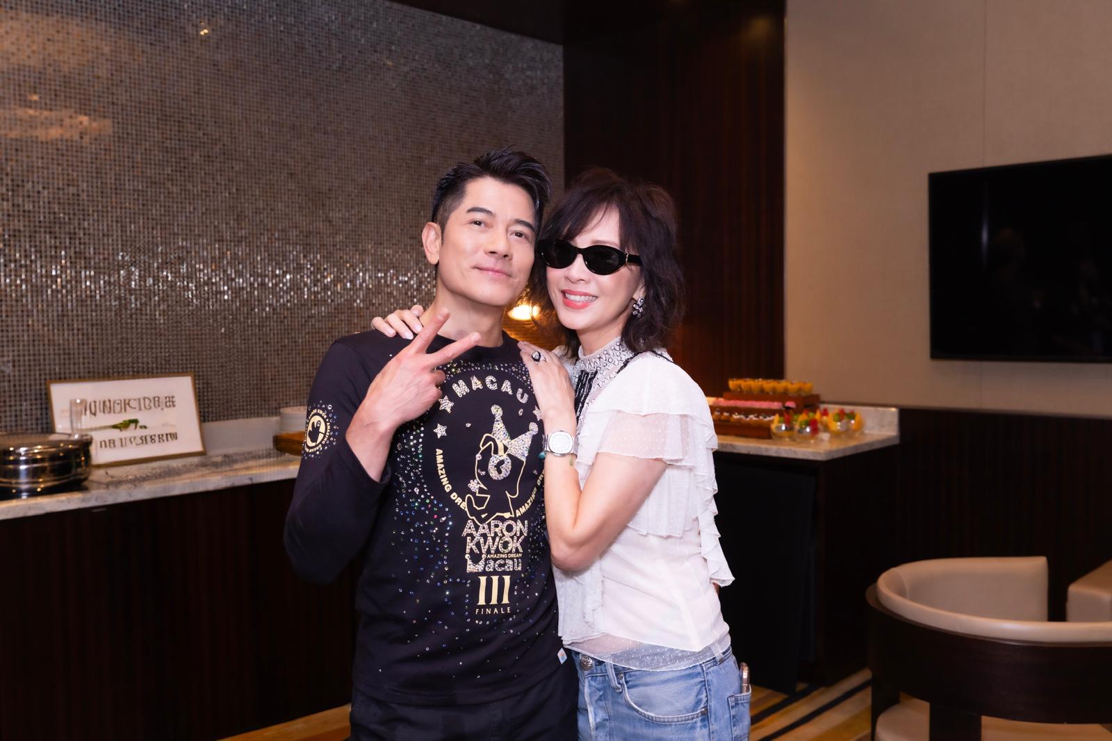 劉嘉玲特地到澳門看郭富城演唱會。