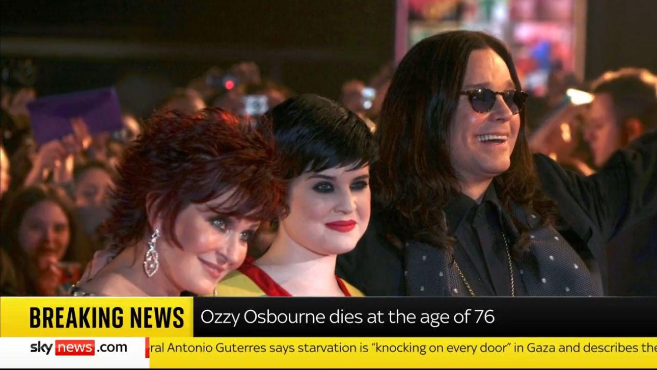 各地傳媒均有報道Ozzy Osbourne離世消息。