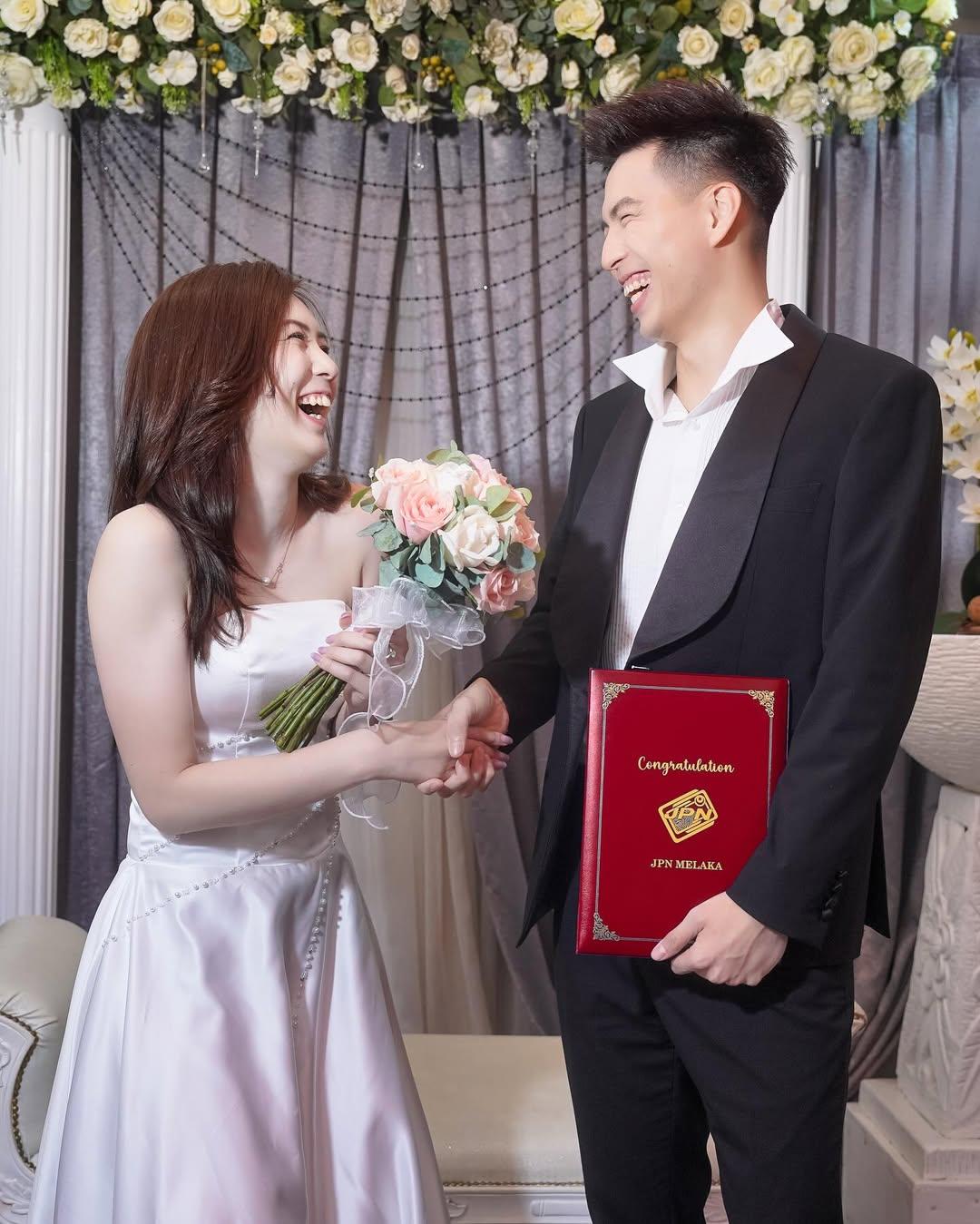 大堀彩與王耀新1周前結婚。