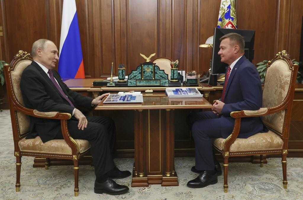 史塔洛沃伊與普京今年1月在克里姆林宮會面。(資料圖片)