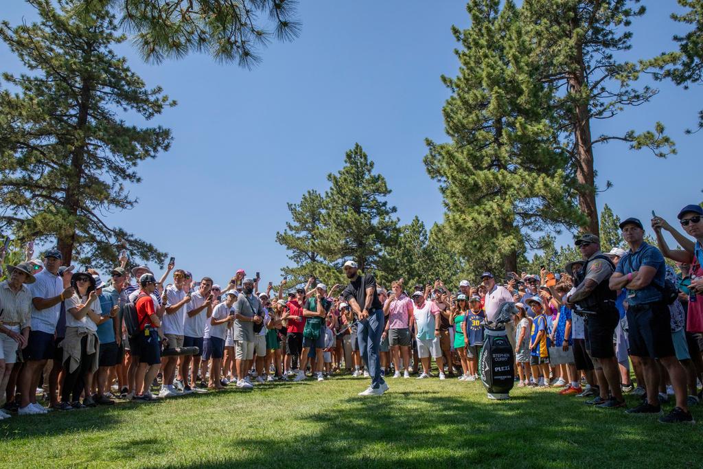 史堤芬居里(Stephen Curry)在這項高爾夫球賽得第5。(美聯社)