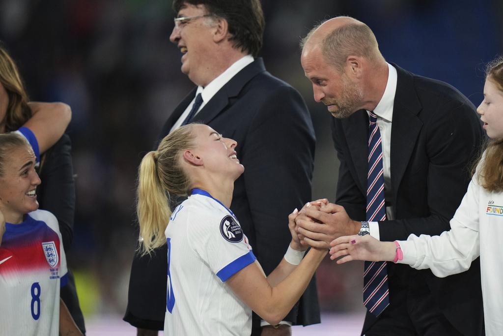 基莉(Chloe Kelly)成為英格蘭女足救世主。(美聯社)