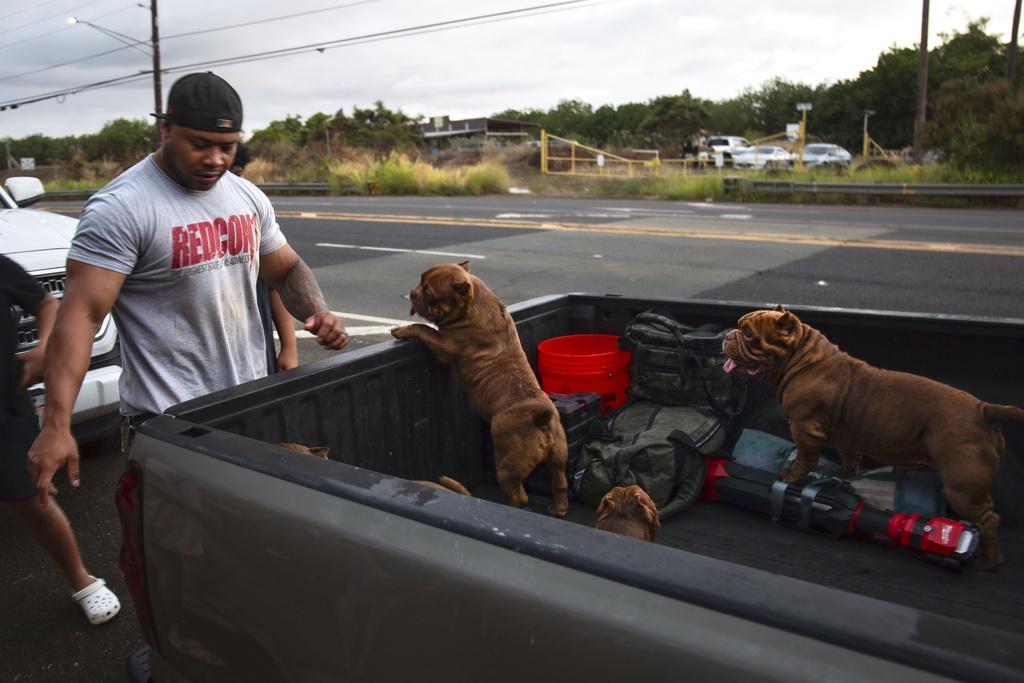 夏威夷在海嘯警報發出後的情況。(美聯社、路透社)