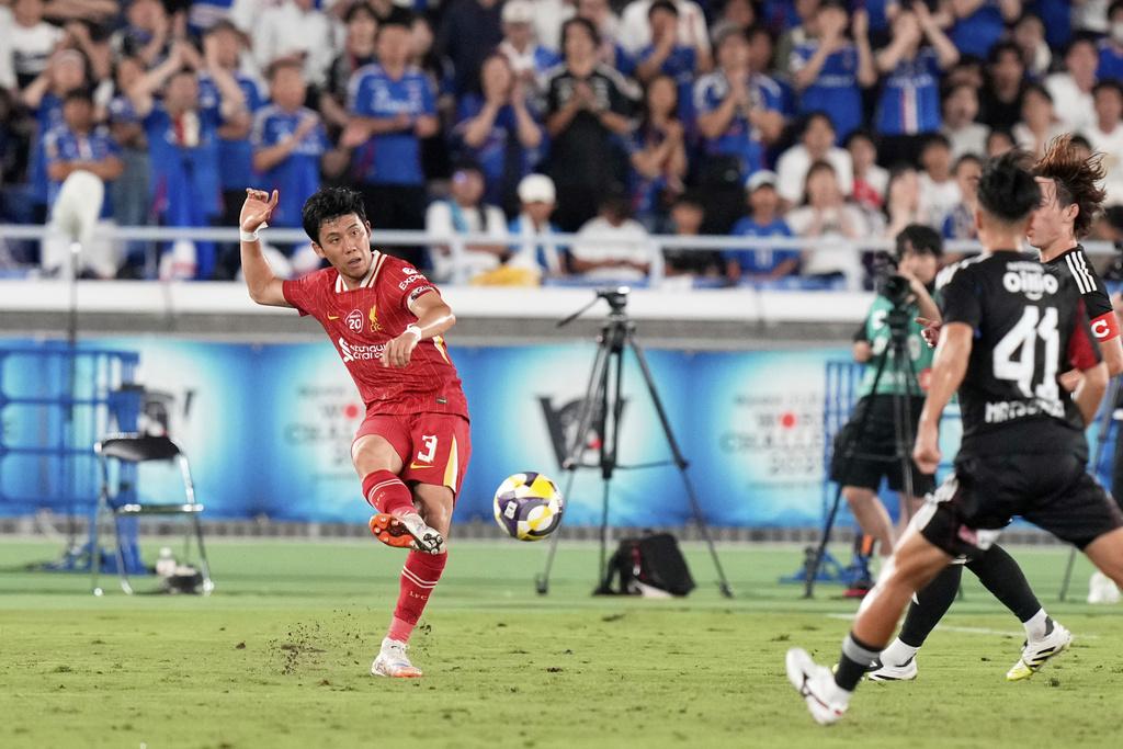 利物浦3:1羸橫濱水手。(美聯社)