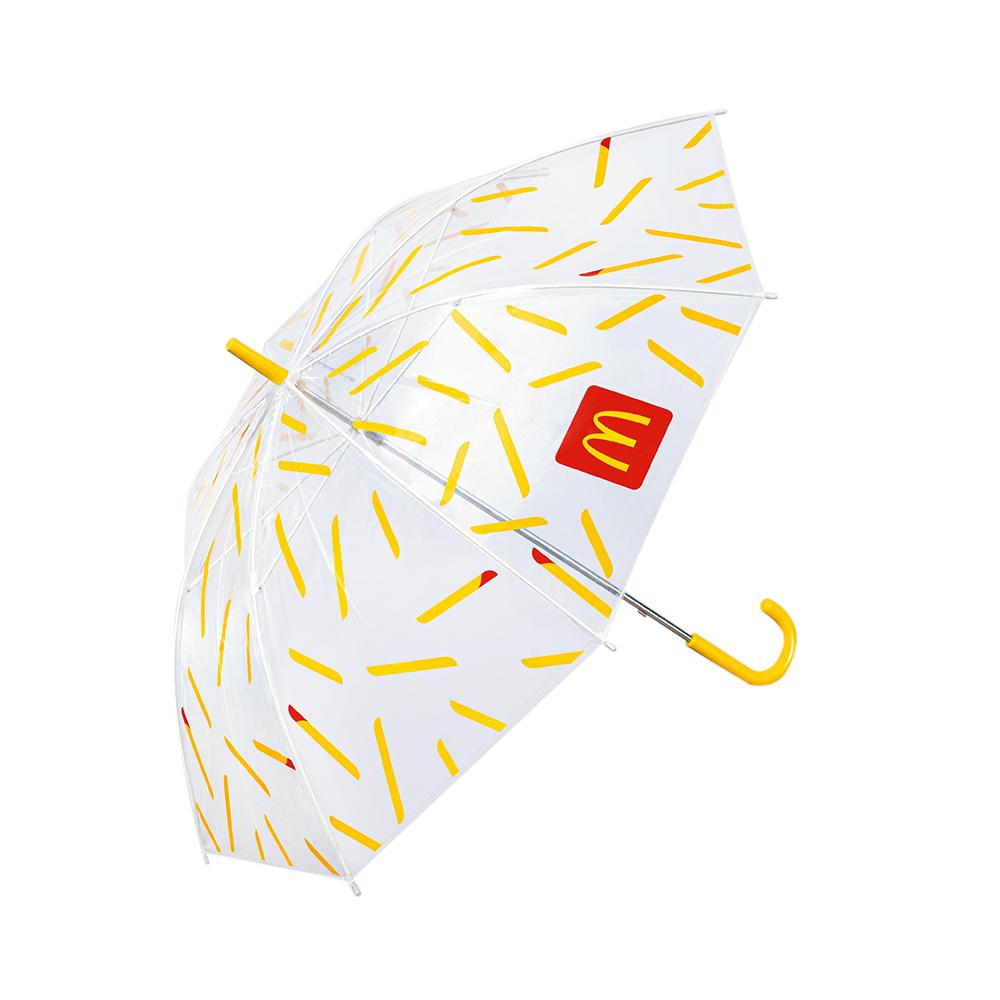 麥當勞推薯條透明雨傘