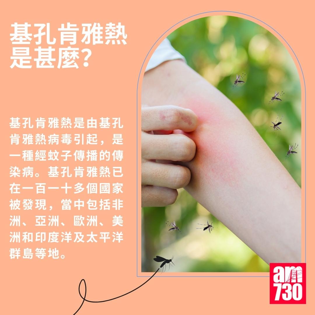 基孔肯雅熱|是甚麼?(am730製圖)