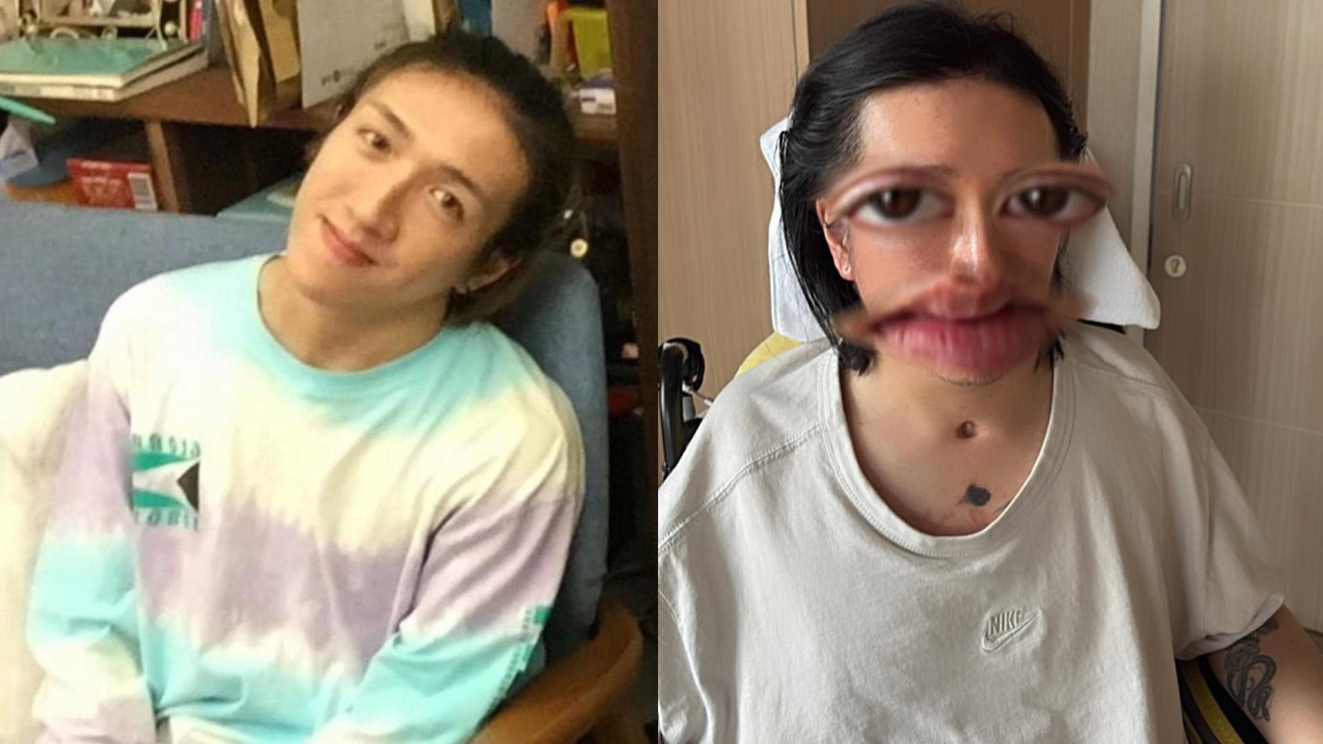 李啟言公開自己的近照。