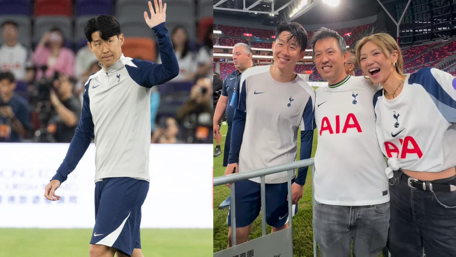 倪晨曦與老公都是孫興民的fans。