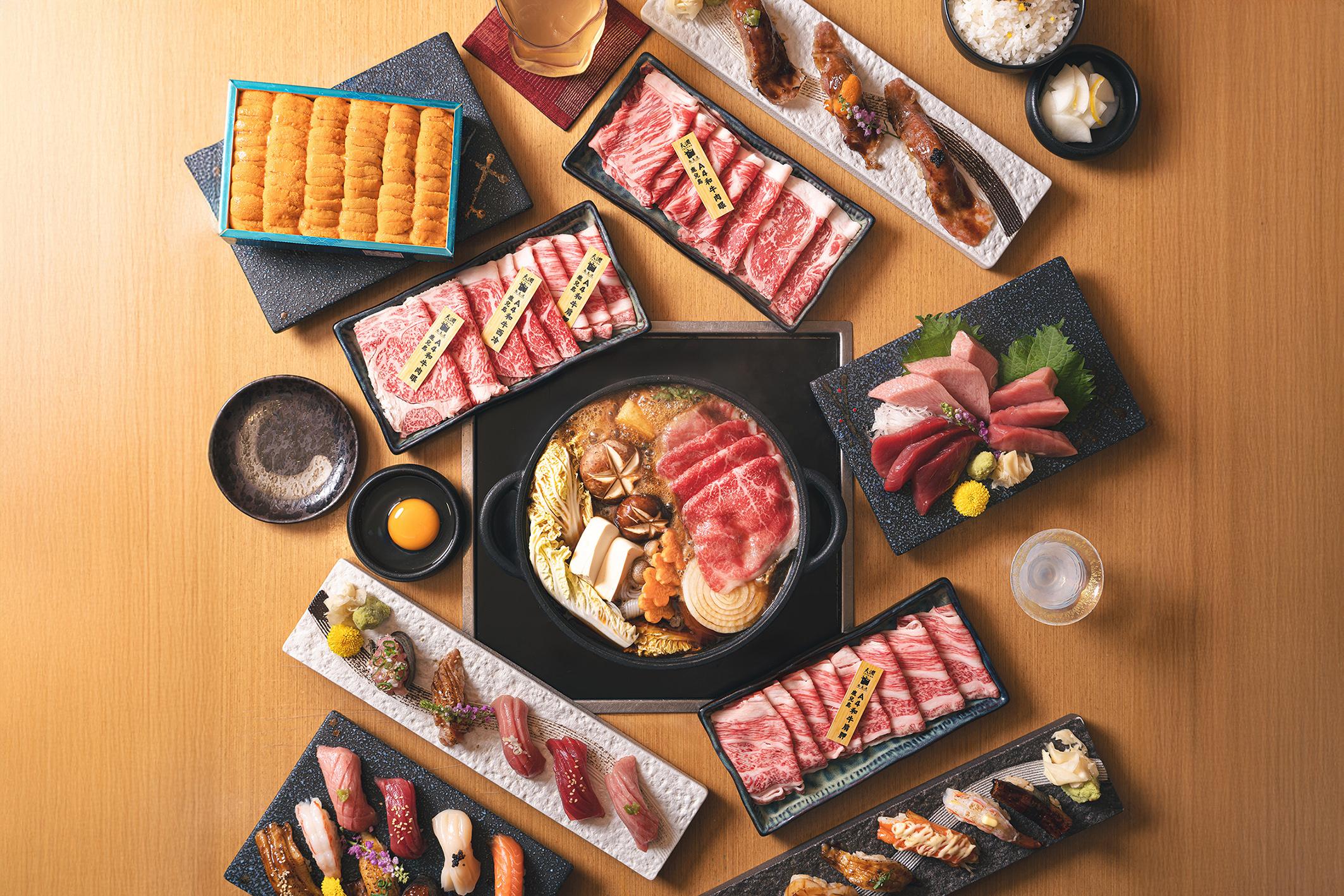 鹿兒島 A4 黑毛和牛肉眼/西冷套餐 130g $238;180g $288。