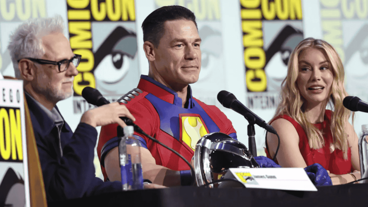 James Gunn與John Cena出席聖地牙哥動漫節。