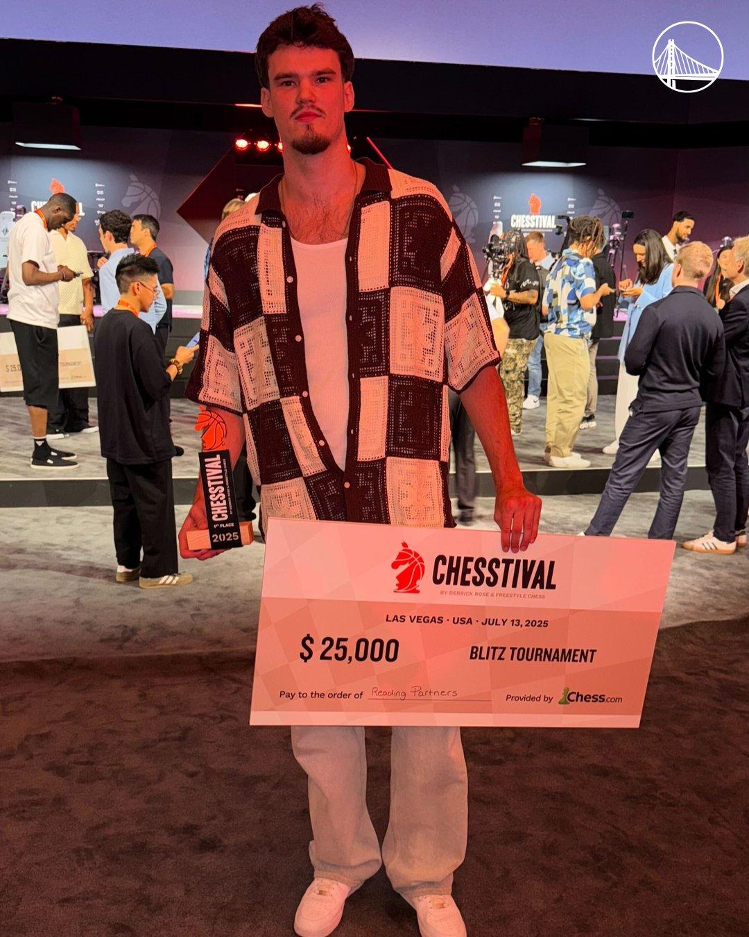 勇士中鋒昆頓普斯(Quinten Post)成為首屆車士節快棋冠軍。