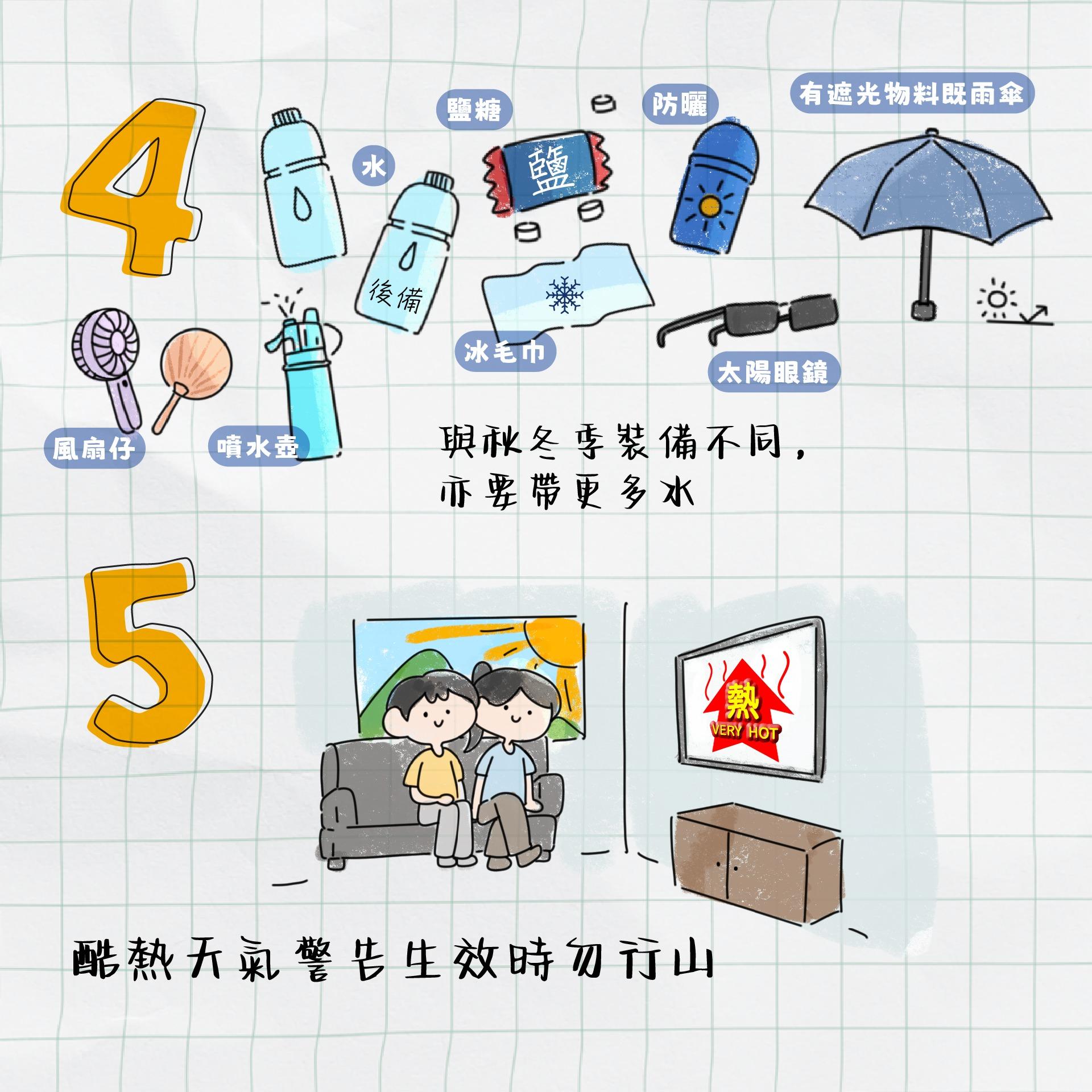 郊遊防暑小貼士|酷熱天氣警告生效時勿行山(香港郊野公園)