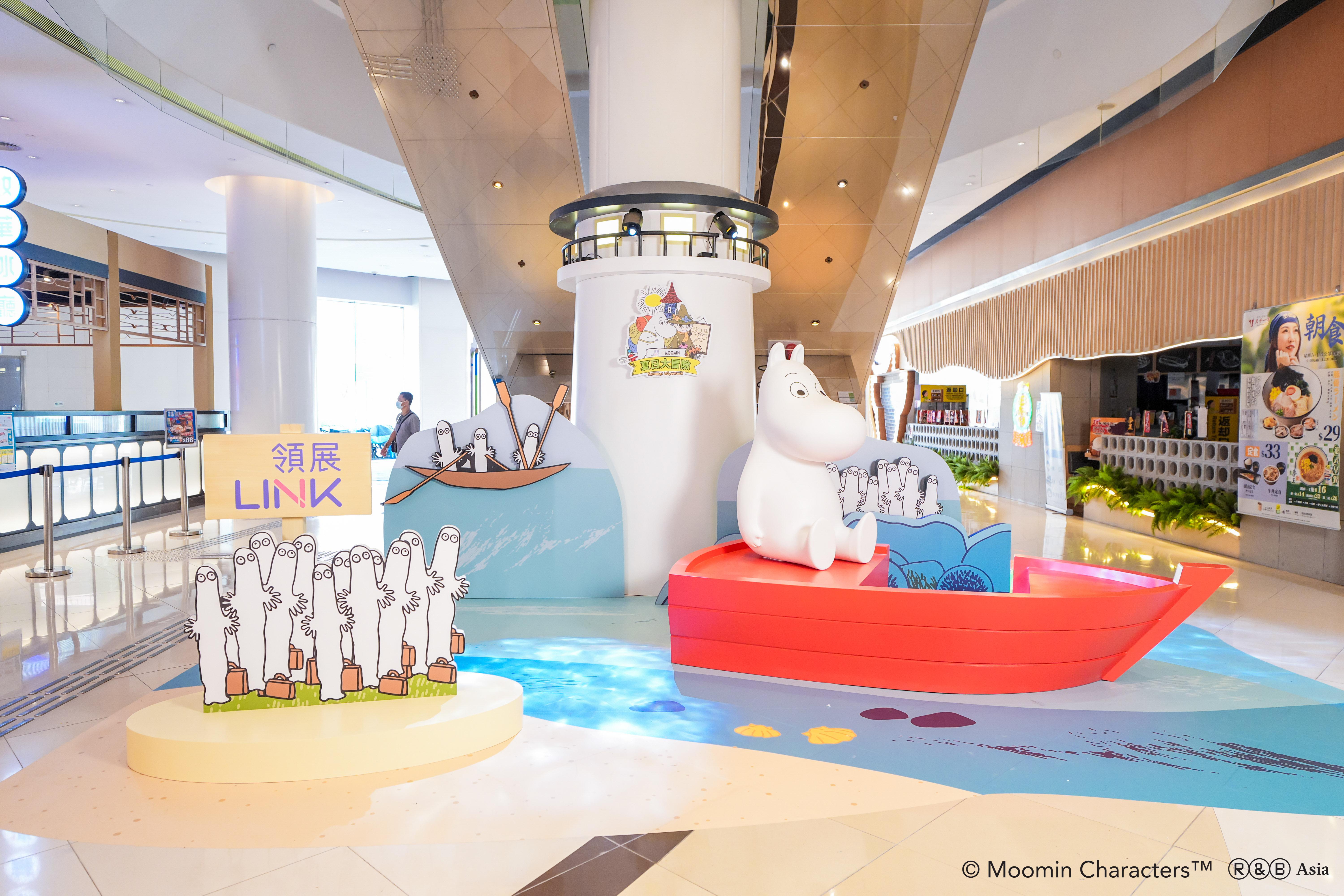 姆明小船配備精心設計的燈光與音效,燈塔更會引領方向,可充份體驗夢幻漂流之旅。