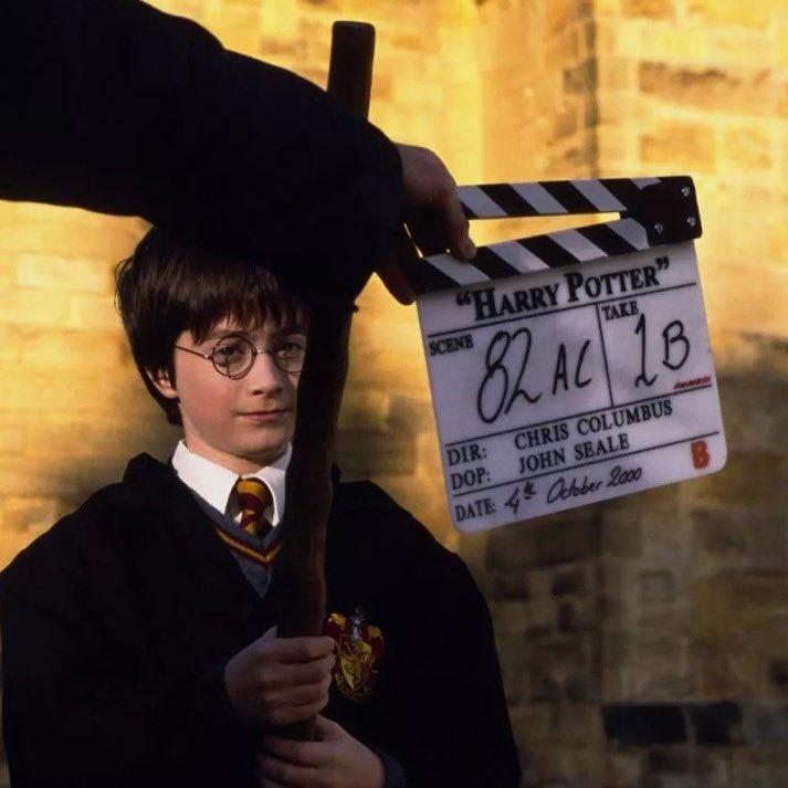 Daniel Radcliffe當年扮演Harry Potter開鏡一刻。