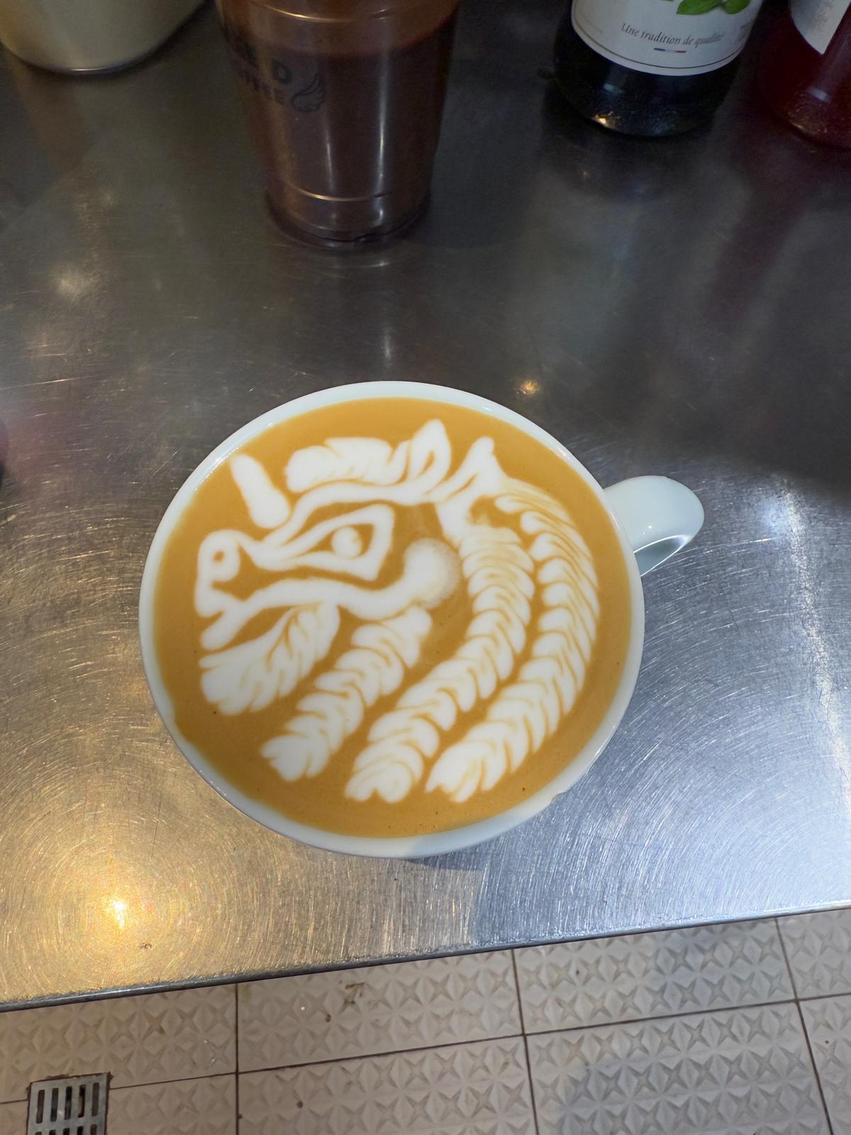 馬圖案Latte art(Hiuki提供相片)