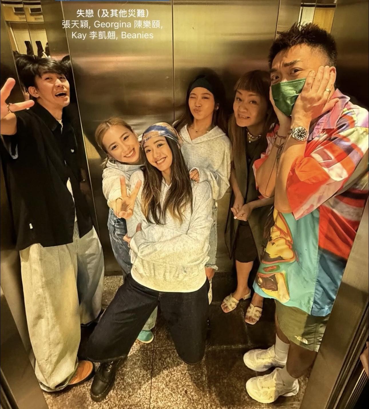 張天穎、陳樂頤及李凱翹三人今日接受商台《叱咤樂壇》訪問。