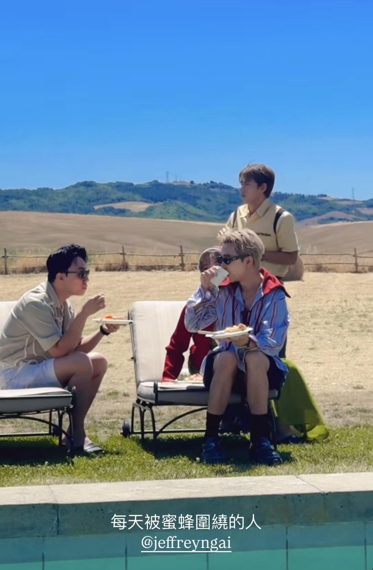 魏浚笙見蜜蜂左閃右避,場面搞笑。