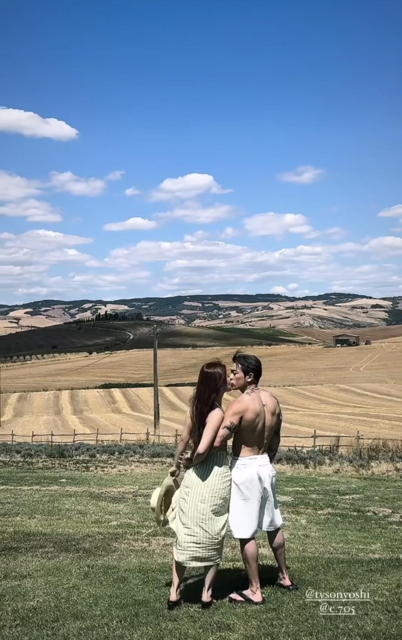 Tyson Yoshi孖太太狂咀放閃。