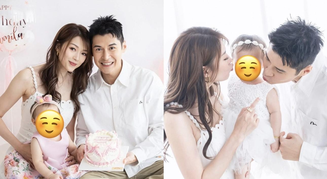 連詩雅愛女一歲生日曬全家福 萌爆可愛樣勁似陳家樂