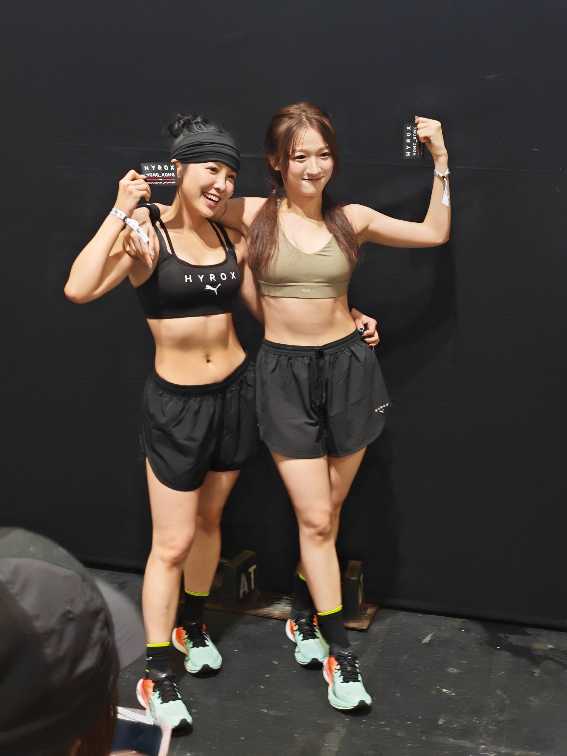 Lolly Talk成員MeiMei與Ah Yo變大隻妹參加HYROX。