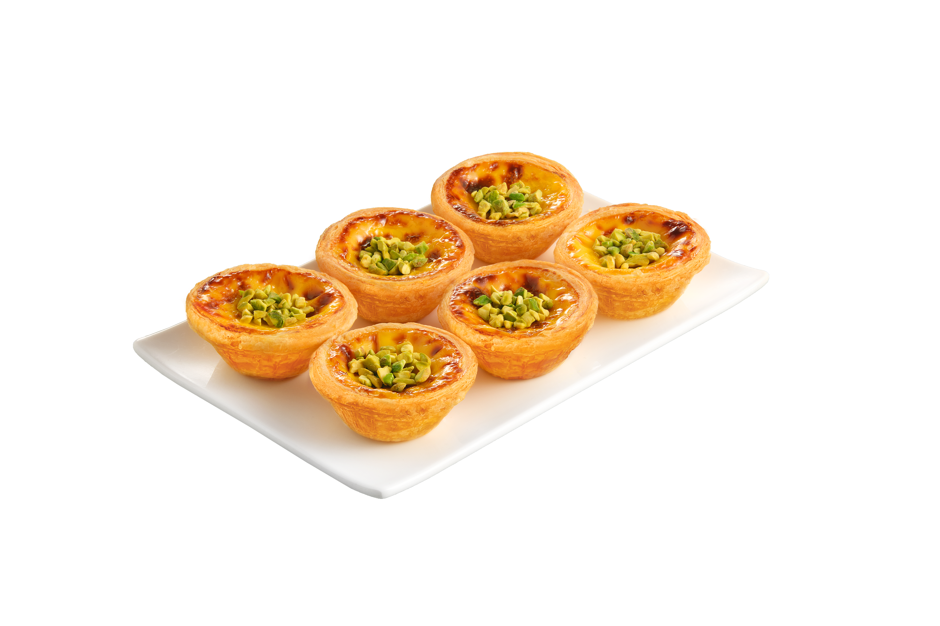 6 件「開心果脆粒葡撻」$66