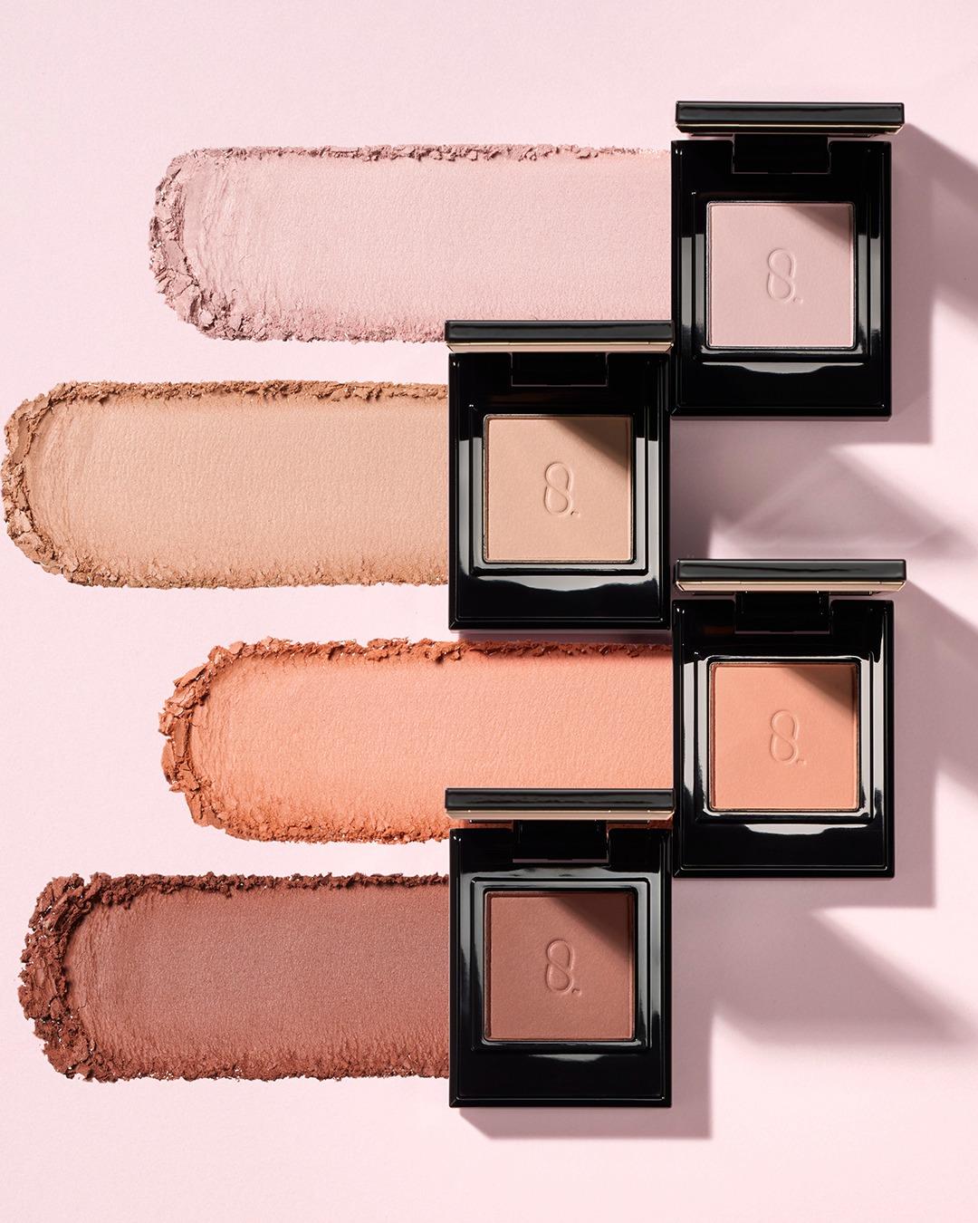 啞光霧彩眼影共有4色。