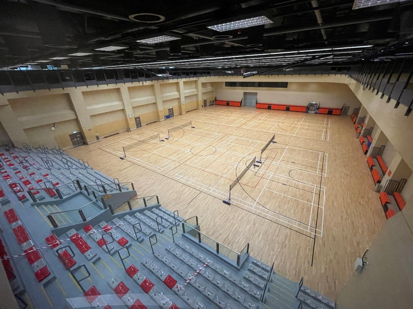 上水保榮路體育館。(康文署)