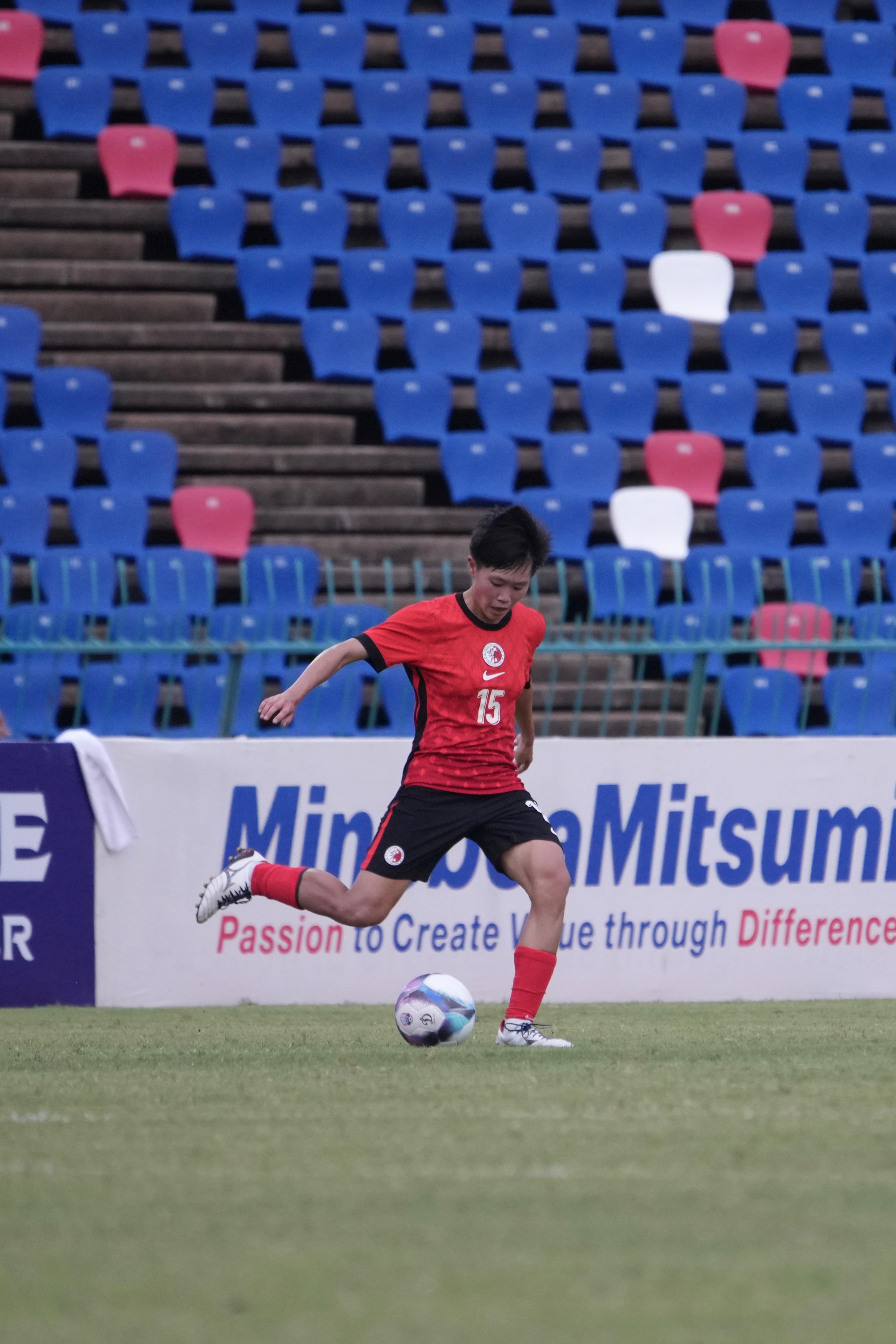香港女足0:1不敵菲律賓。(香港足總圖片)