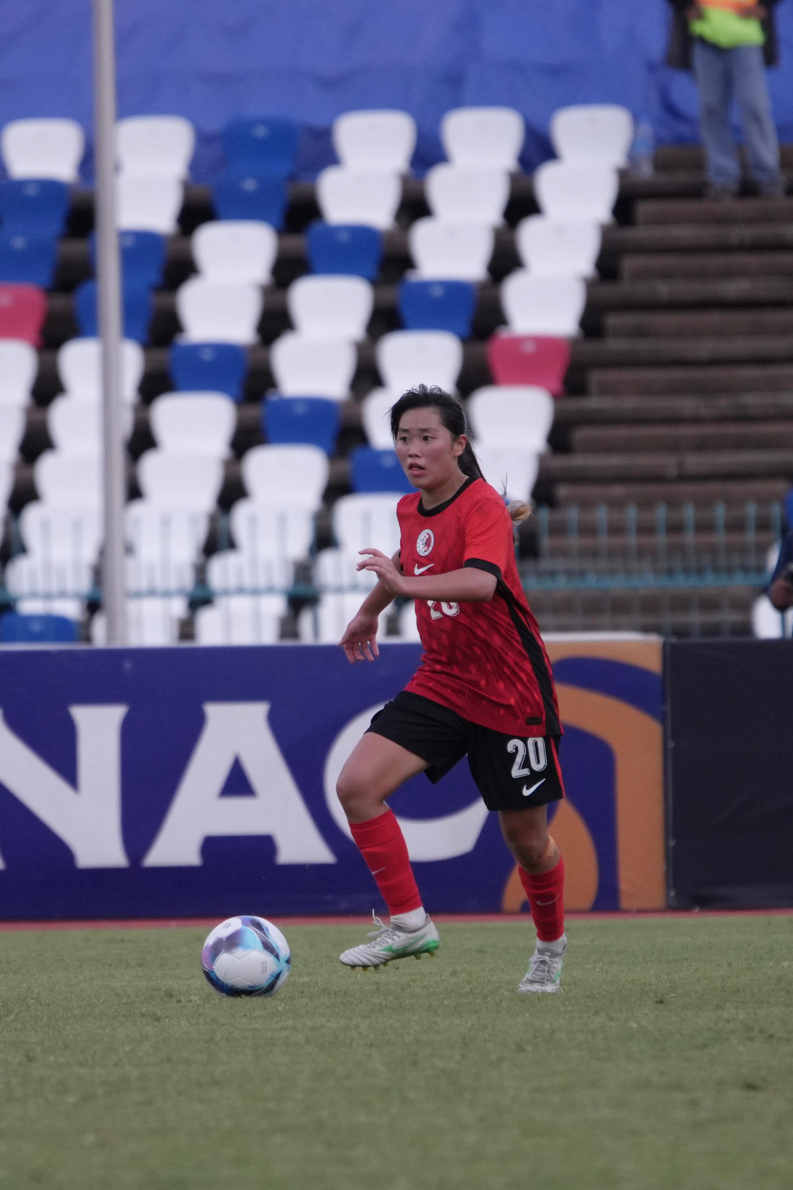 香港女足0:1不敵菲律賓。(香港足總圖片)