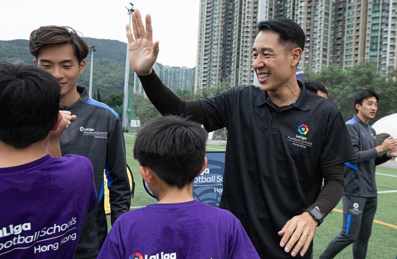 郭Sir表示,教練會觀察小朋友的踢球速度及享受程度。(受訪者提供)
