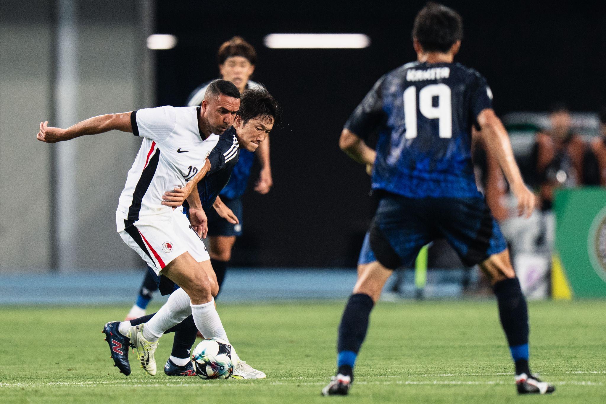 香港1:6不敵日本。(香港足總圖片)