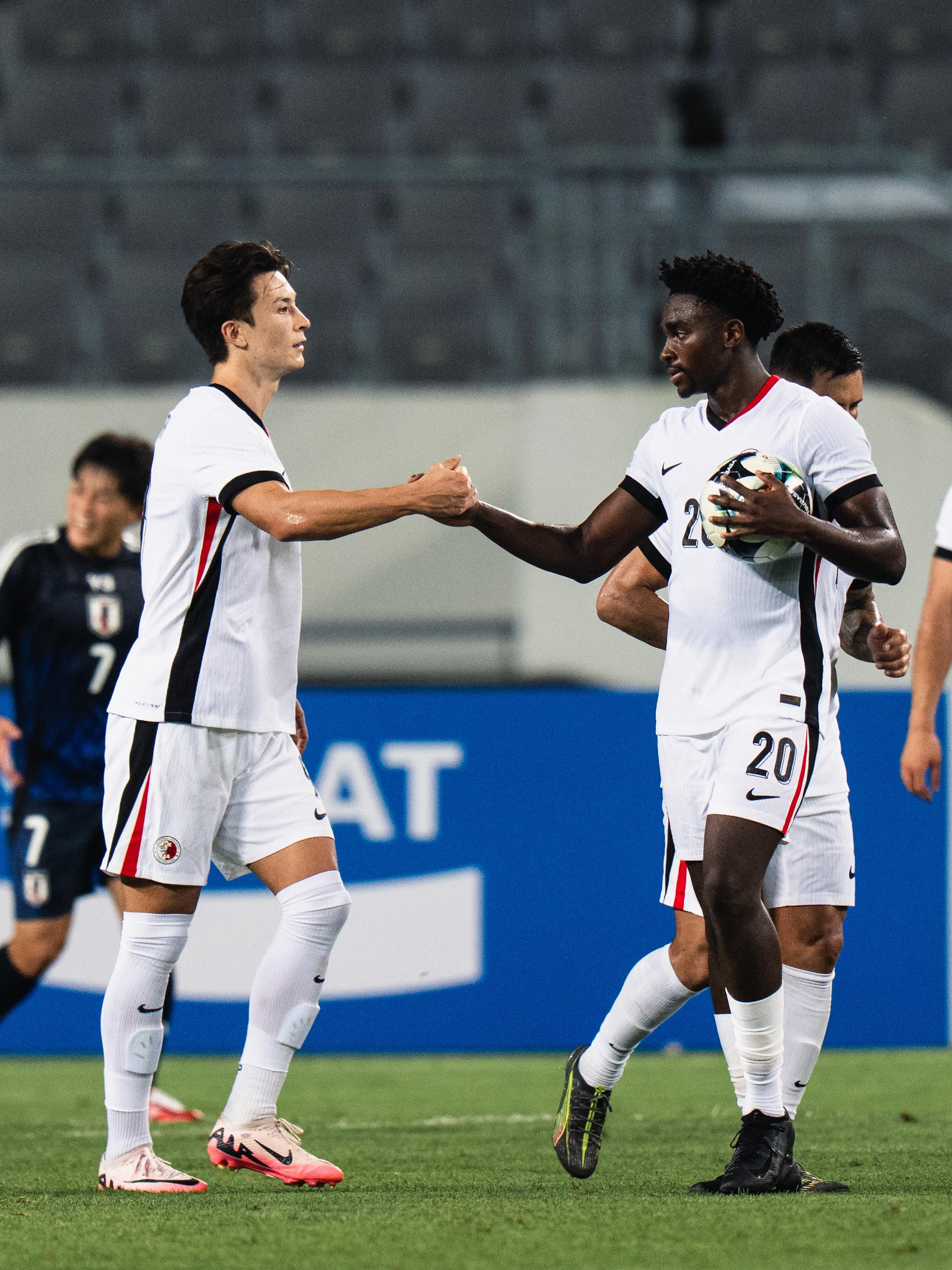 香港1:6不敵日本。(香港足總圖片)