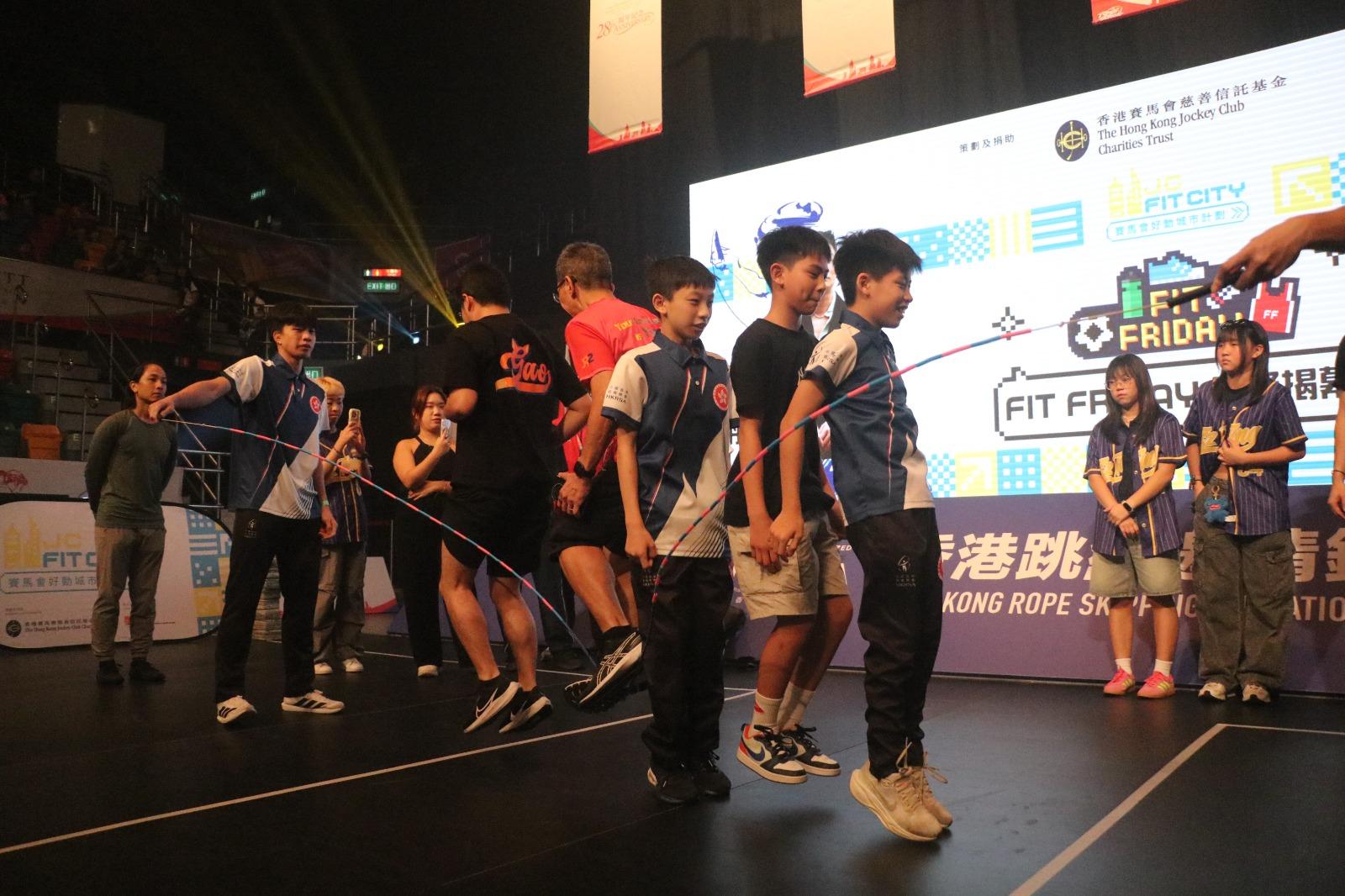 ⾹港跳繩邀請錦標賽2025開幕禮。