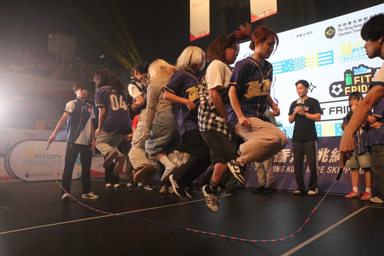 ⾹港跳繩邀請錦標賽2025開幕禮。