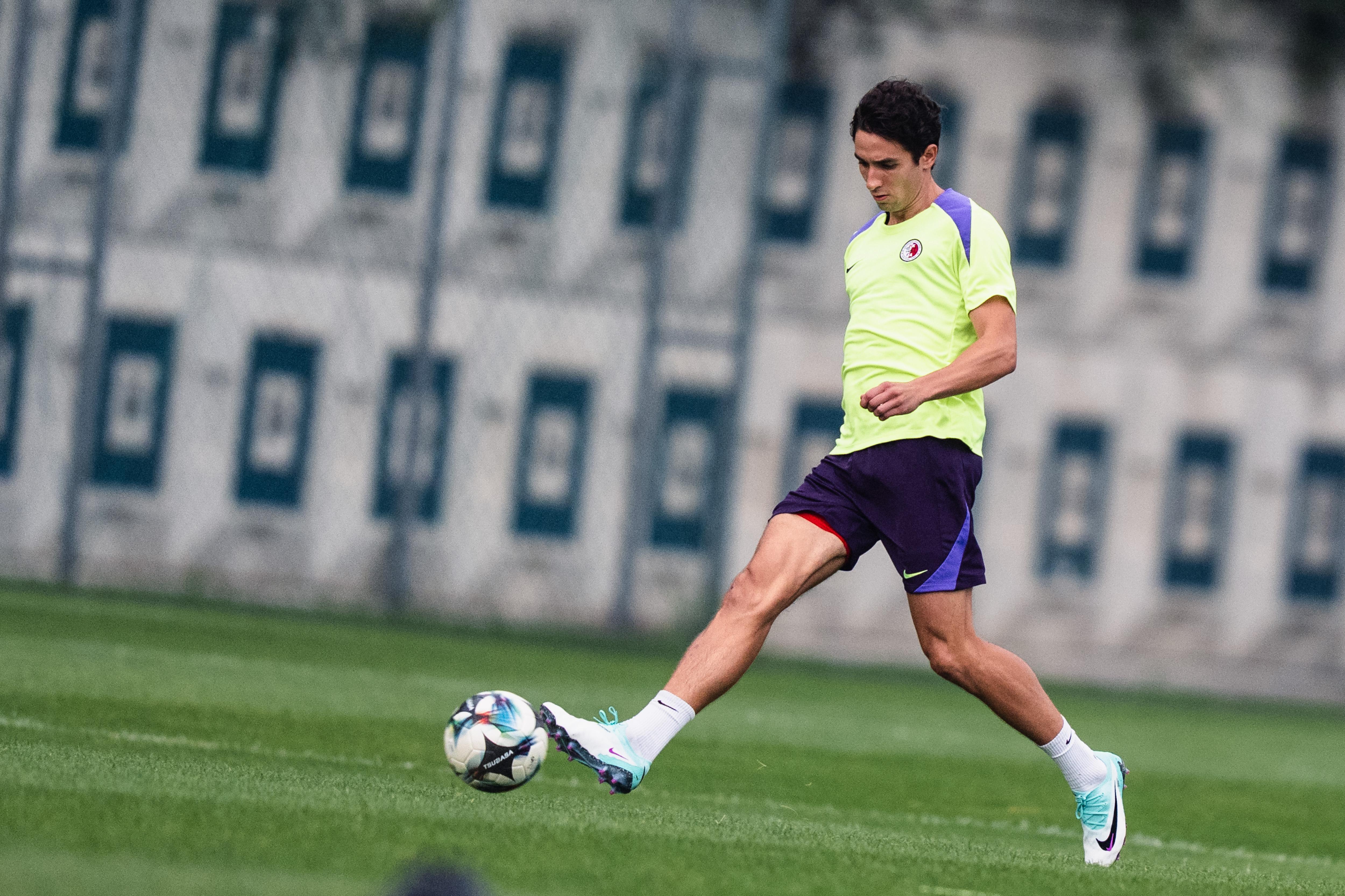 香港隊在備戰對中國隊的東亞盃賽事。(香港足總圖片)