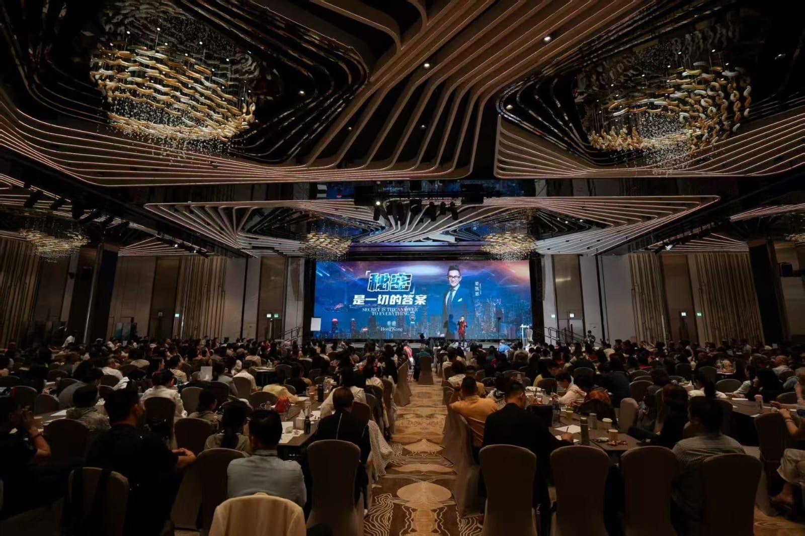 Liang's charity speech in Hong Kong